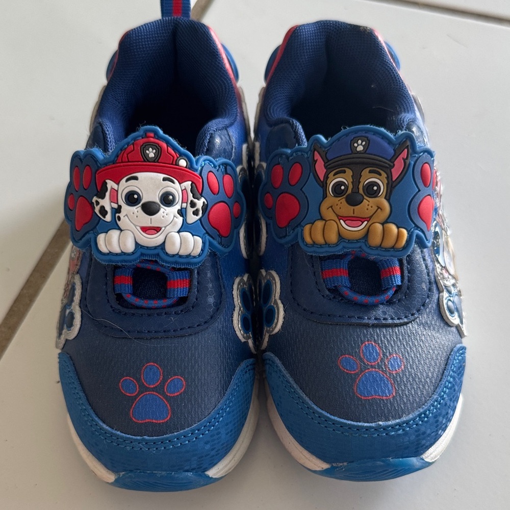 Paw Patrol Blue Sneakers with Cartoon Characters